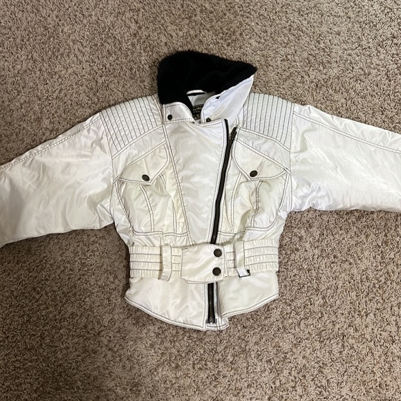 Vintage black and white Ossi ski coat - Picture 6 of 8